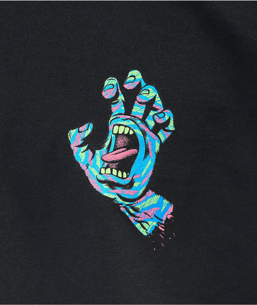 Santa Cruz Spiral Strip Hand Black T-Shirt