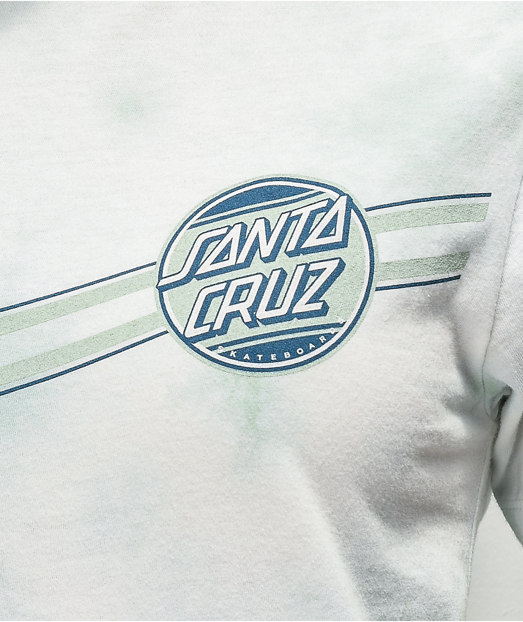 Santa Cruz Street Dot Green Tie Dye T-Shirt