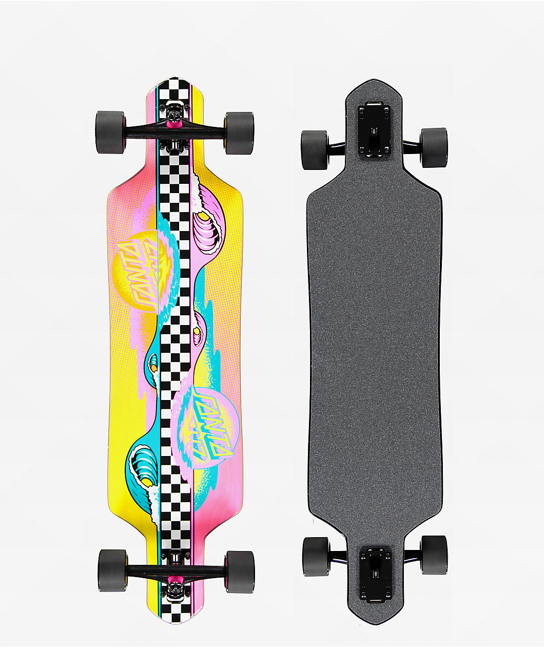 Santa Cruz Sundown Stripes 36" Drop Through Longboard complete