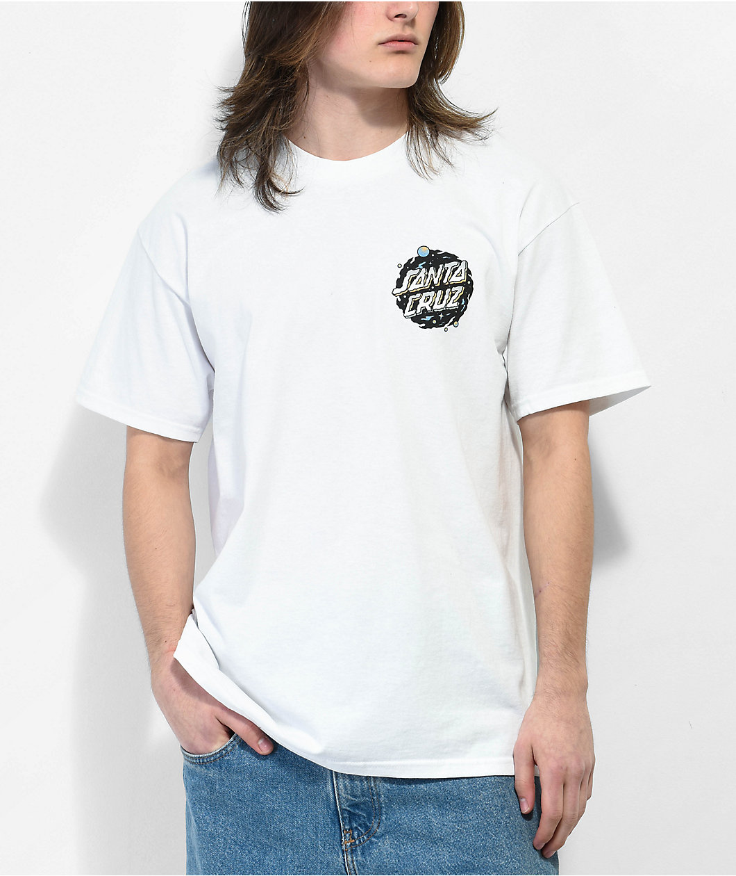 Santa Cruz Wooten Ominous Dot White T-Shirt