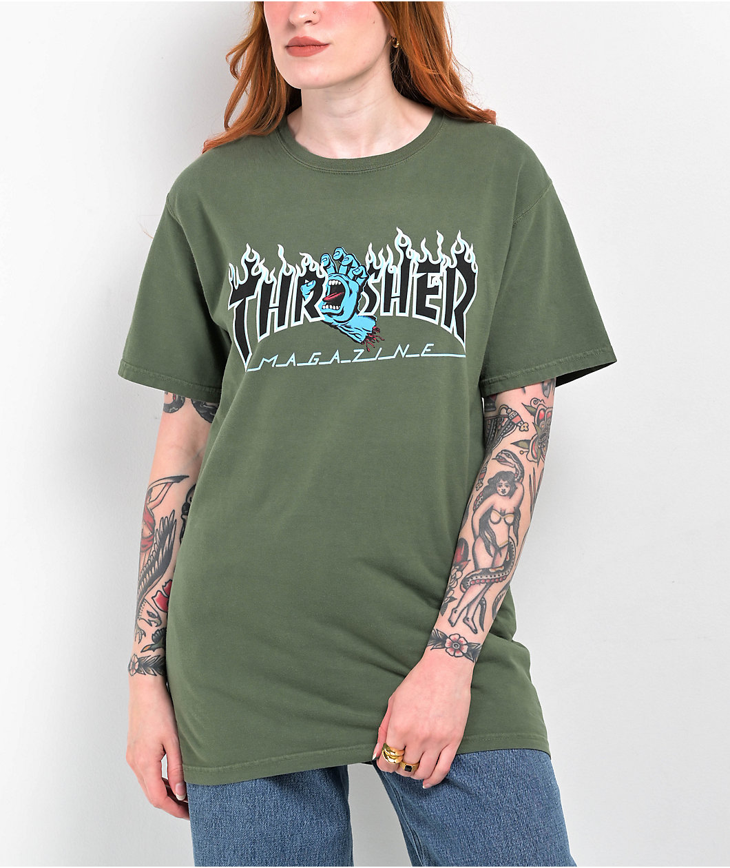 Green thrasher shirt best sale