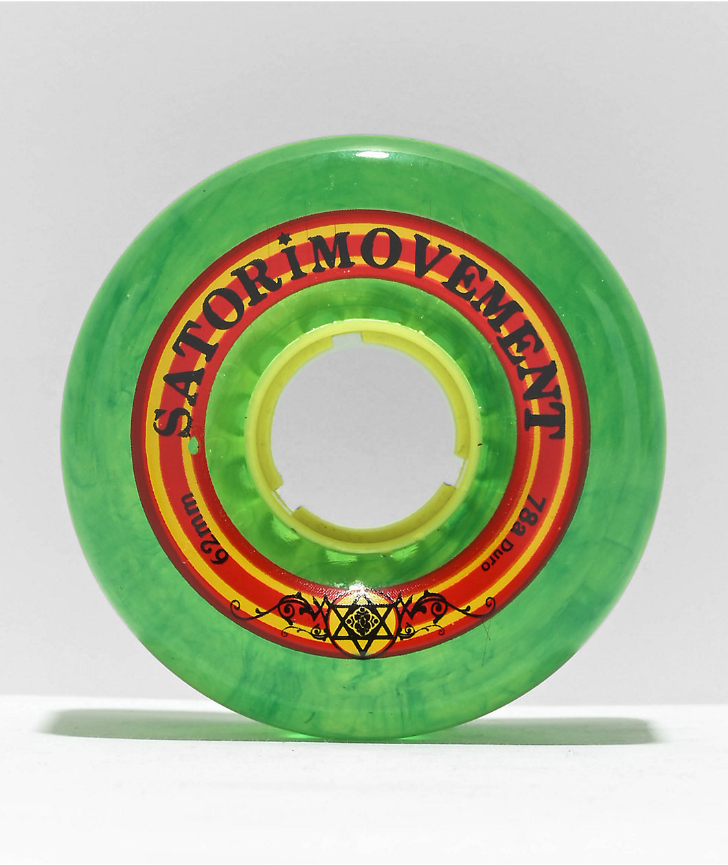 Satori Rasta Classic 62mm 78a Green Cruiser Wheels