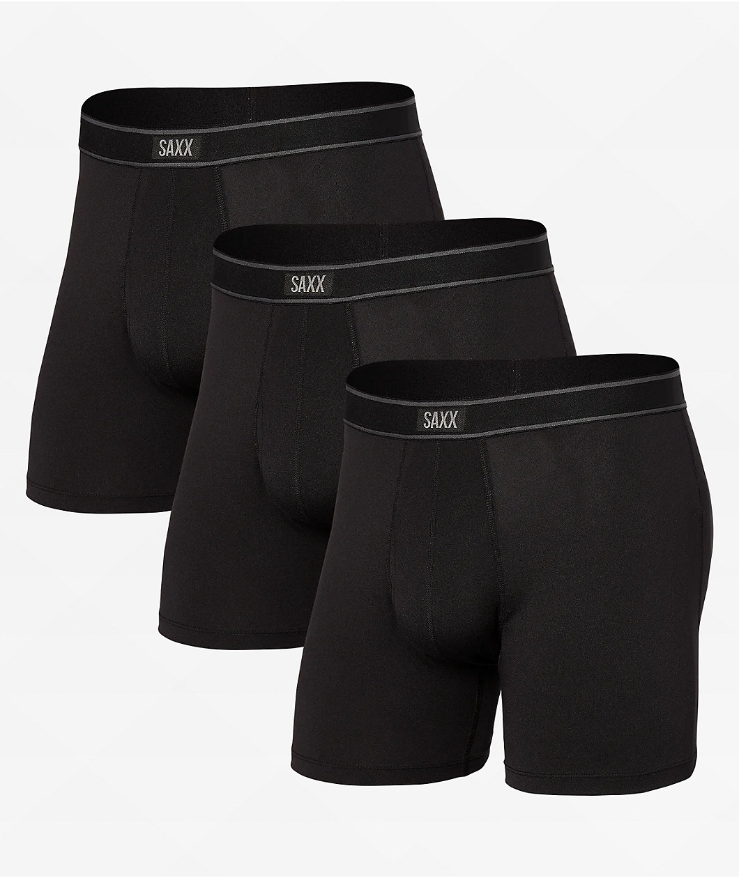 Saxx Daytripper Black 3 Pack Boxer Briefs