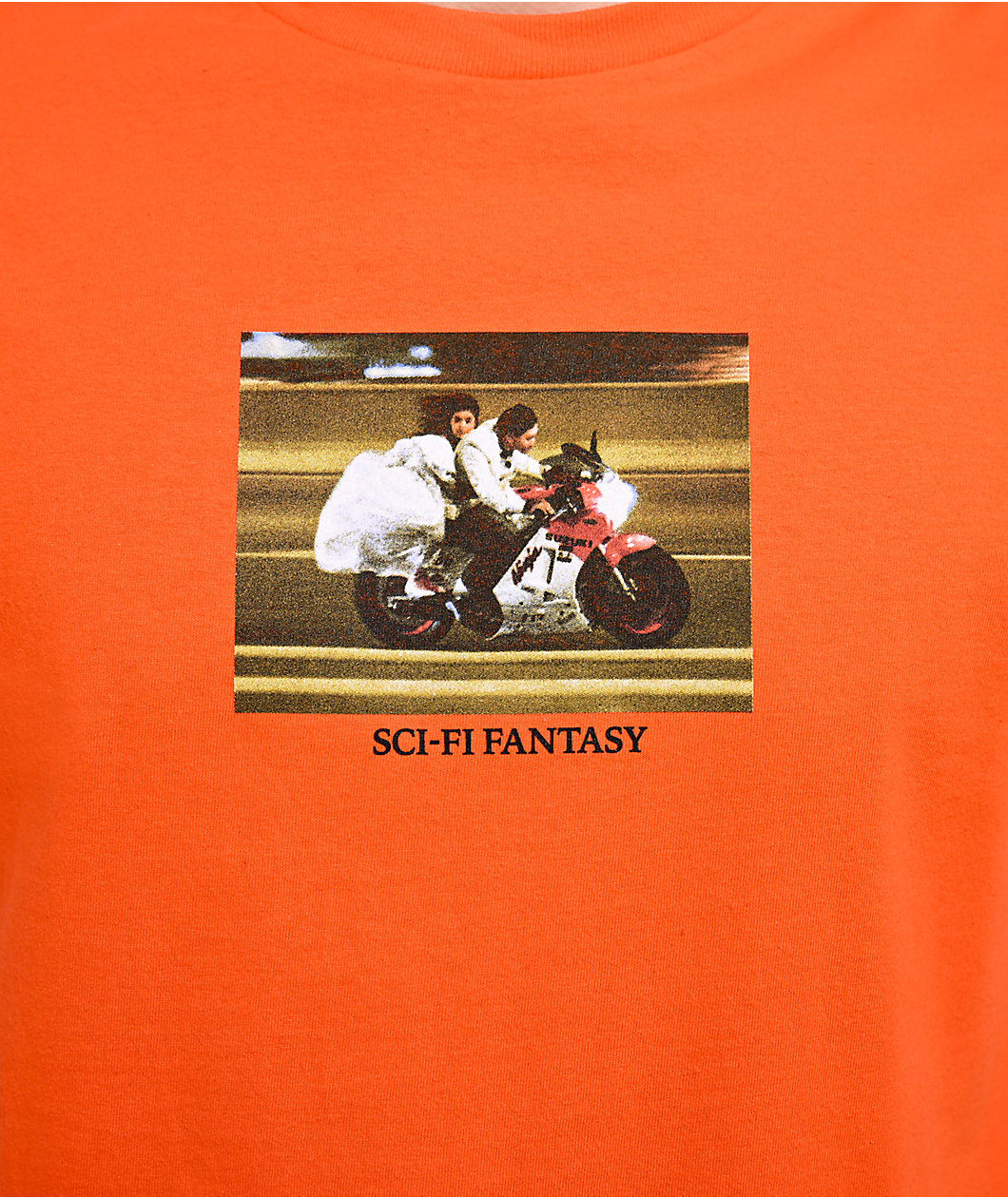 Sci-Fi Fantasy A Moment Of Romance Orange T-Shirt