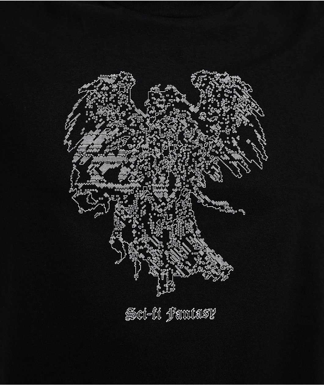 Sci-Fi Fantasy Angel Black T-Shirt