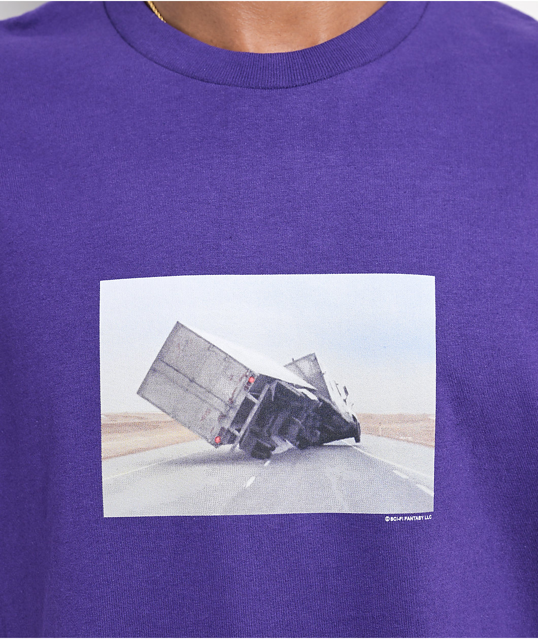Sci-Fi Fantasy Windy Purple T-Shirt