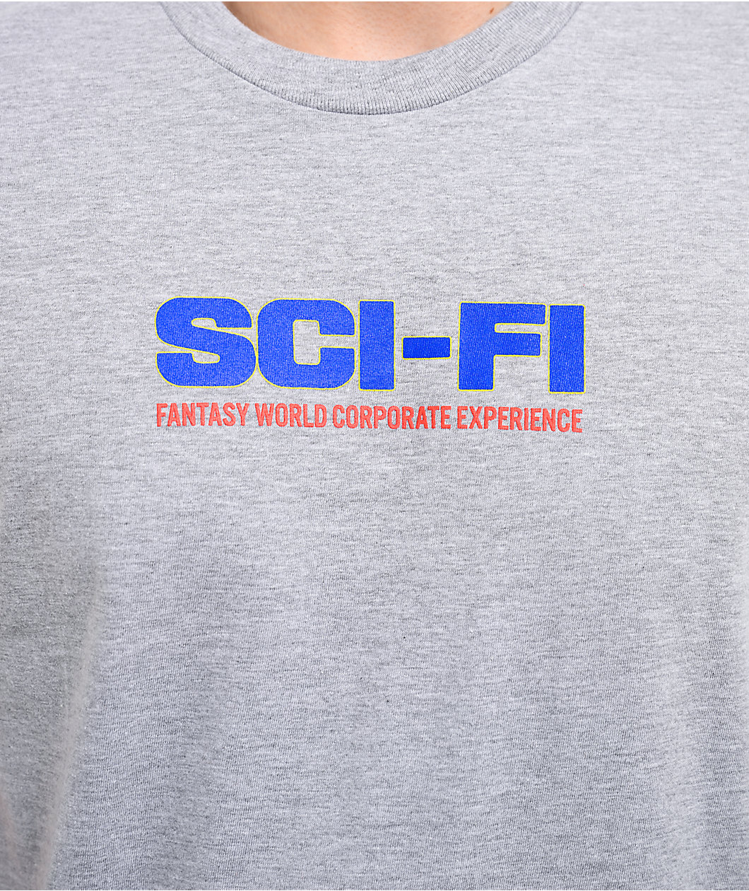 Sci-Fi Fantasy World Grey T-Shirt
