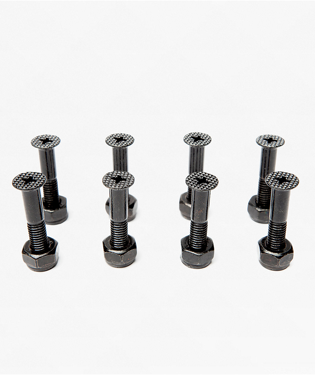 Screw City 1" Onyx Black Skateboard Hardware