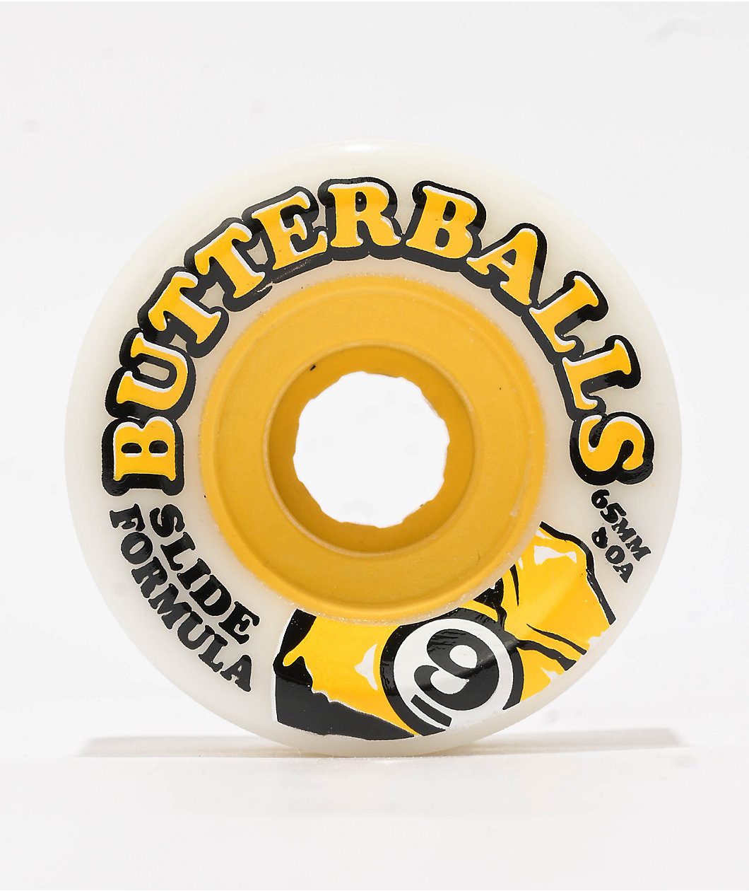 Sector Nine Butterballs 65mm 80a White Cruiser Skateboard Wheels
