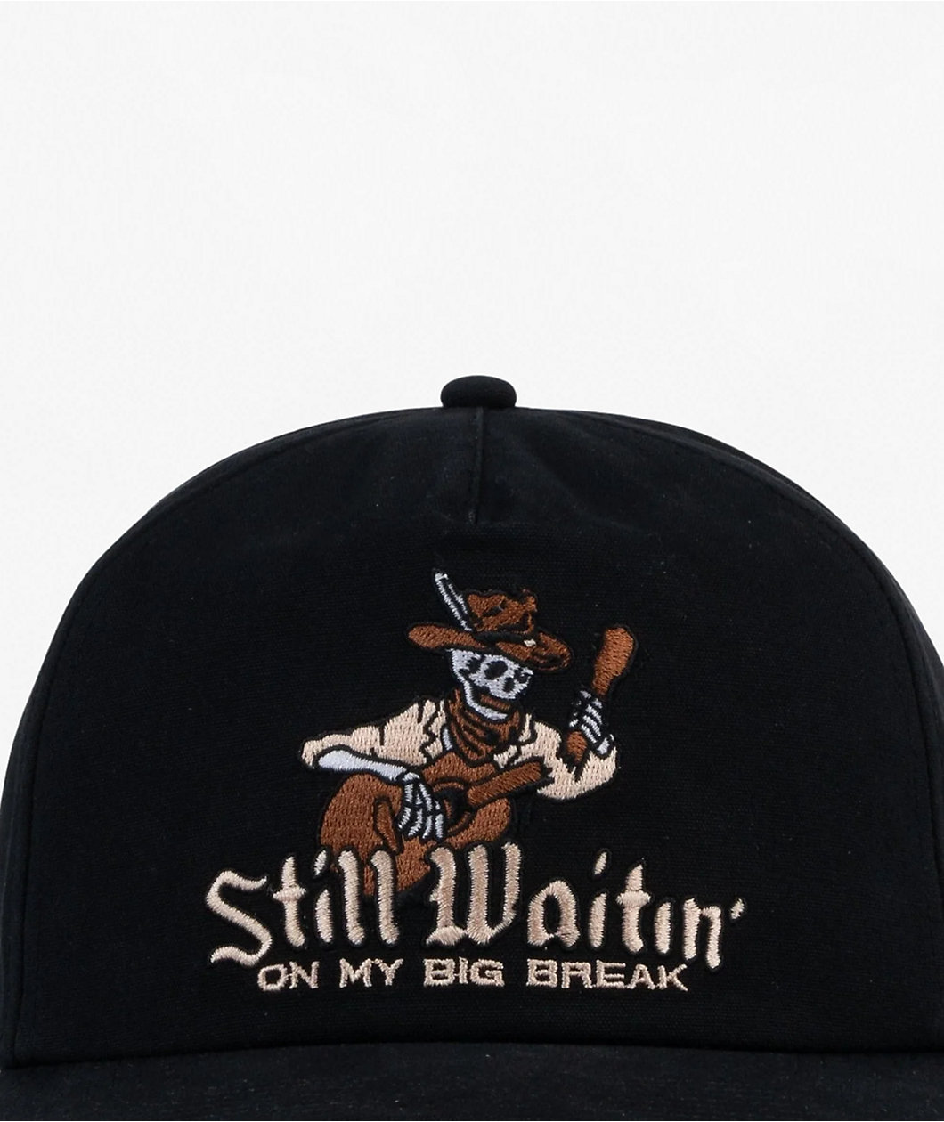 Sendero Big Break Black Canvas Snapback Hat