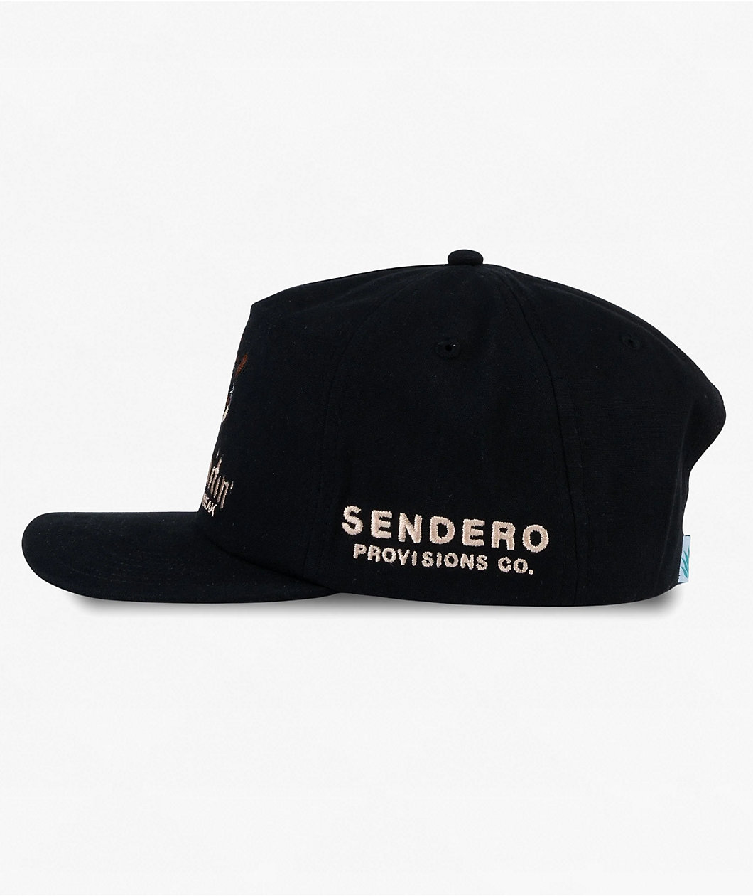 Sendero Big Break Black Canvas Snapback Hat