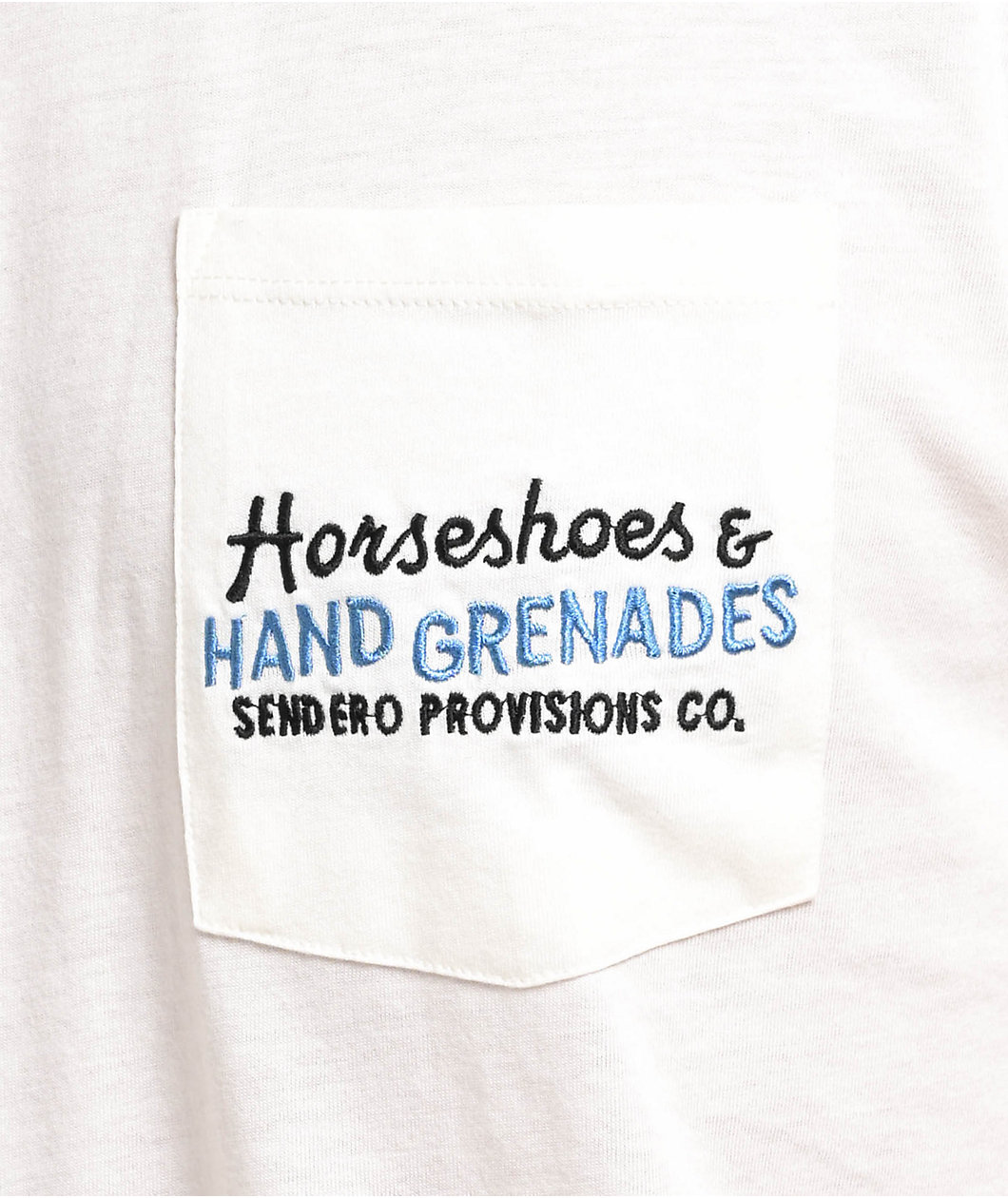 Sendero Close White Pocket T-Shirt