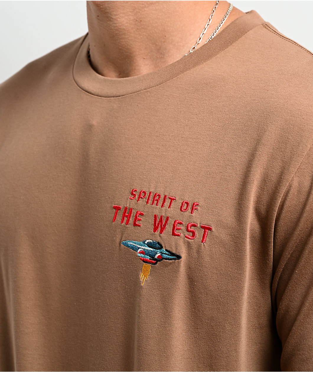 Sendero Danger Cowboy Brown T-Shirt