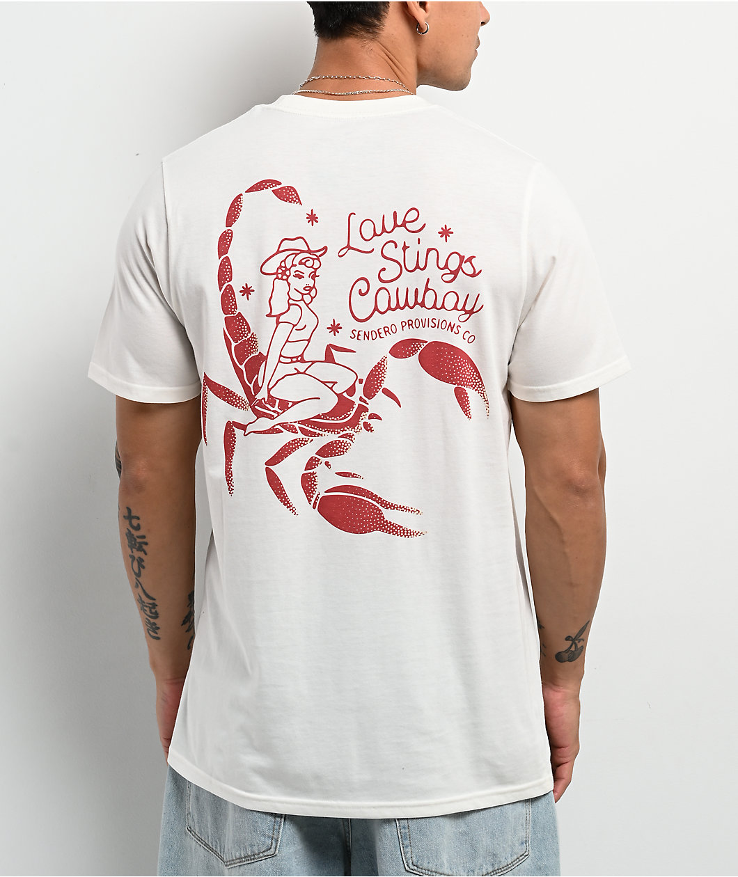 Sendero Love Stings White T-Shirt