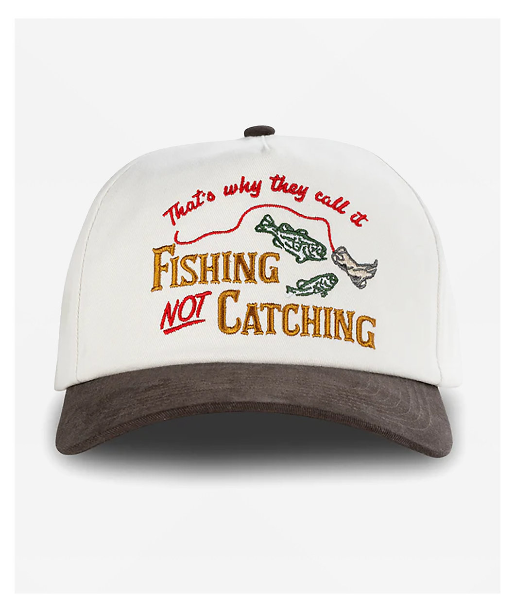 Sendero Not Catching Natural & Blue Snapback Hat