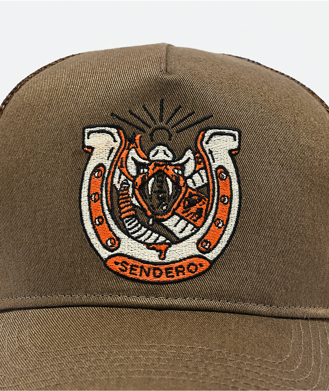 Sendero Snake Lucky Brown Snapback Hat
