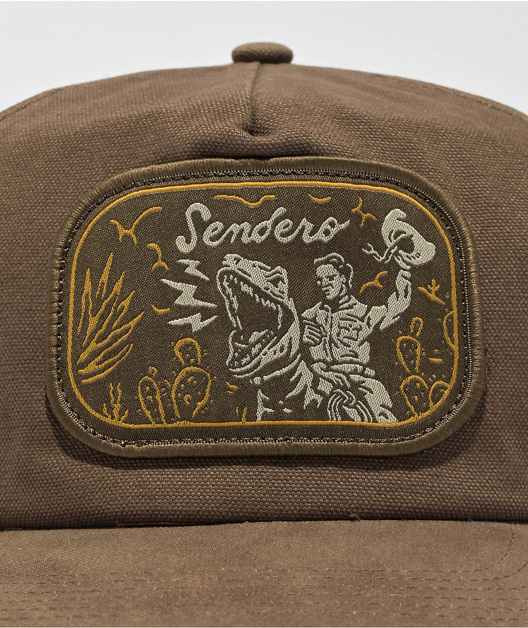 Sendero Velociwrangler Brown Snapback Hat