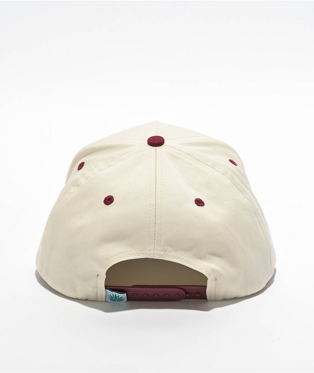 Sendero Yippee Ki Yay Cream & Maroon Snapback Hat