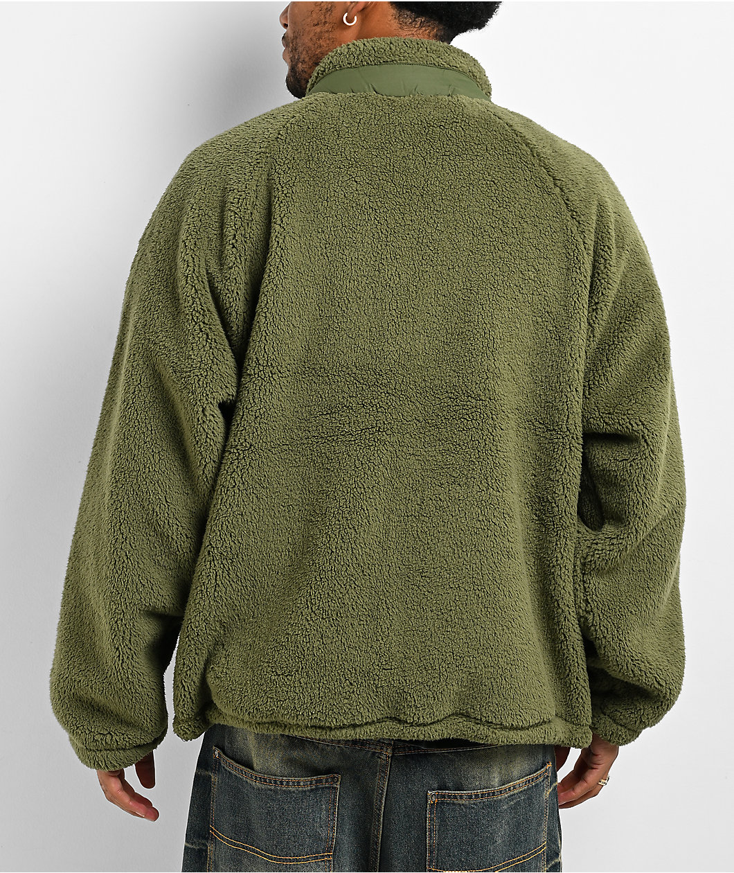 Shaka Wear 2.0 Green Sherpa Jacket