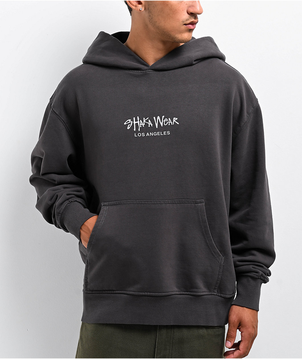 Shaka Wear 3M Logo Garment Dye Shadow Fleece Heavyweight Hoodie