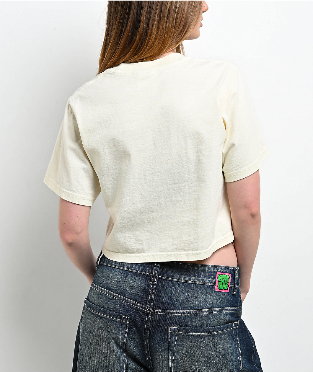 Shaka Wear Cream Crop T-Shirt