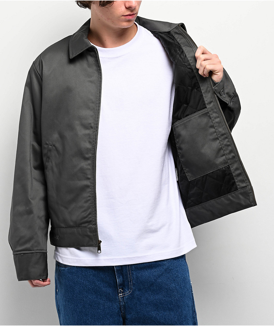 Shaka Wear Dark Grey Mechanic Jacket