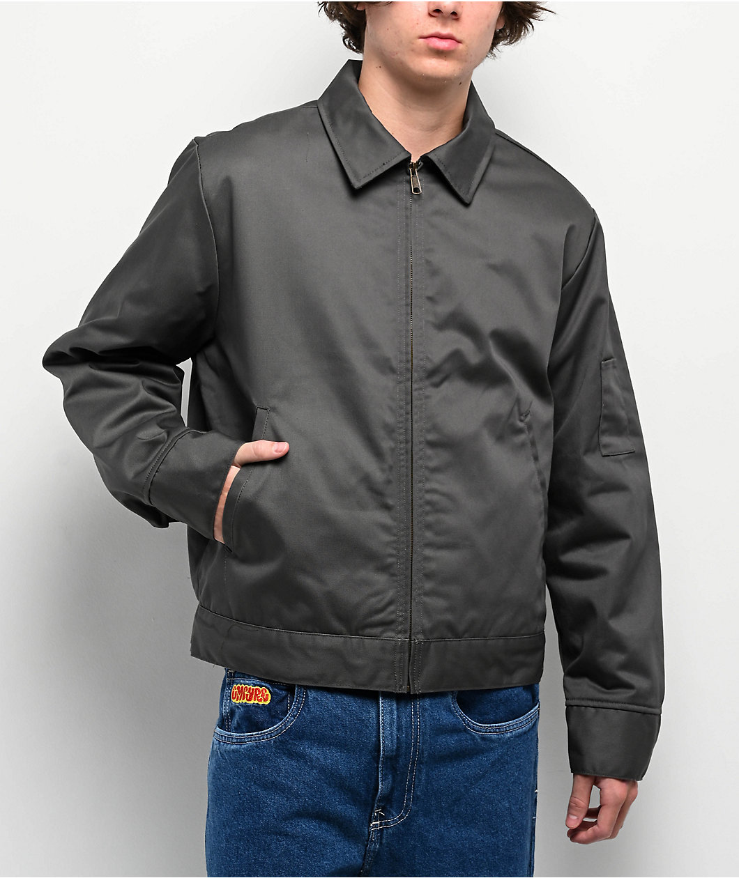 Shaka Wear Dark Grey Mechanic Jacket