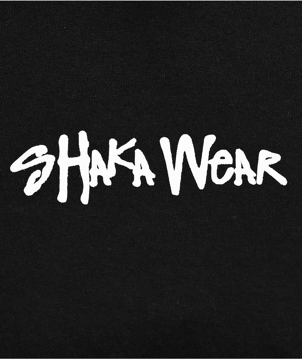 Shaka Wear Logo Black & White Crop T-Shirt