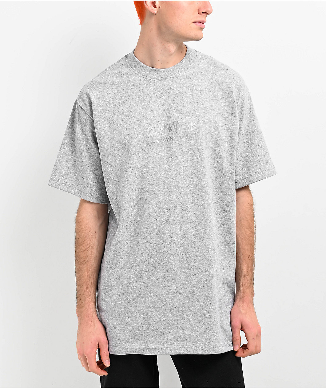 Shaka Wear Max Heavy 3M Logo Grey T-Shirt