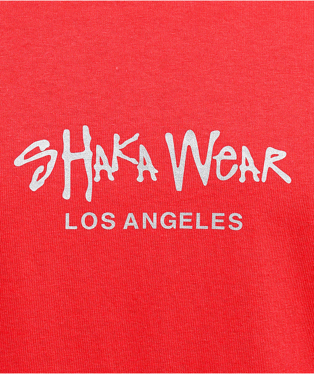 Shaka Wear Max Heavy 3M Logo Red T-Shirt