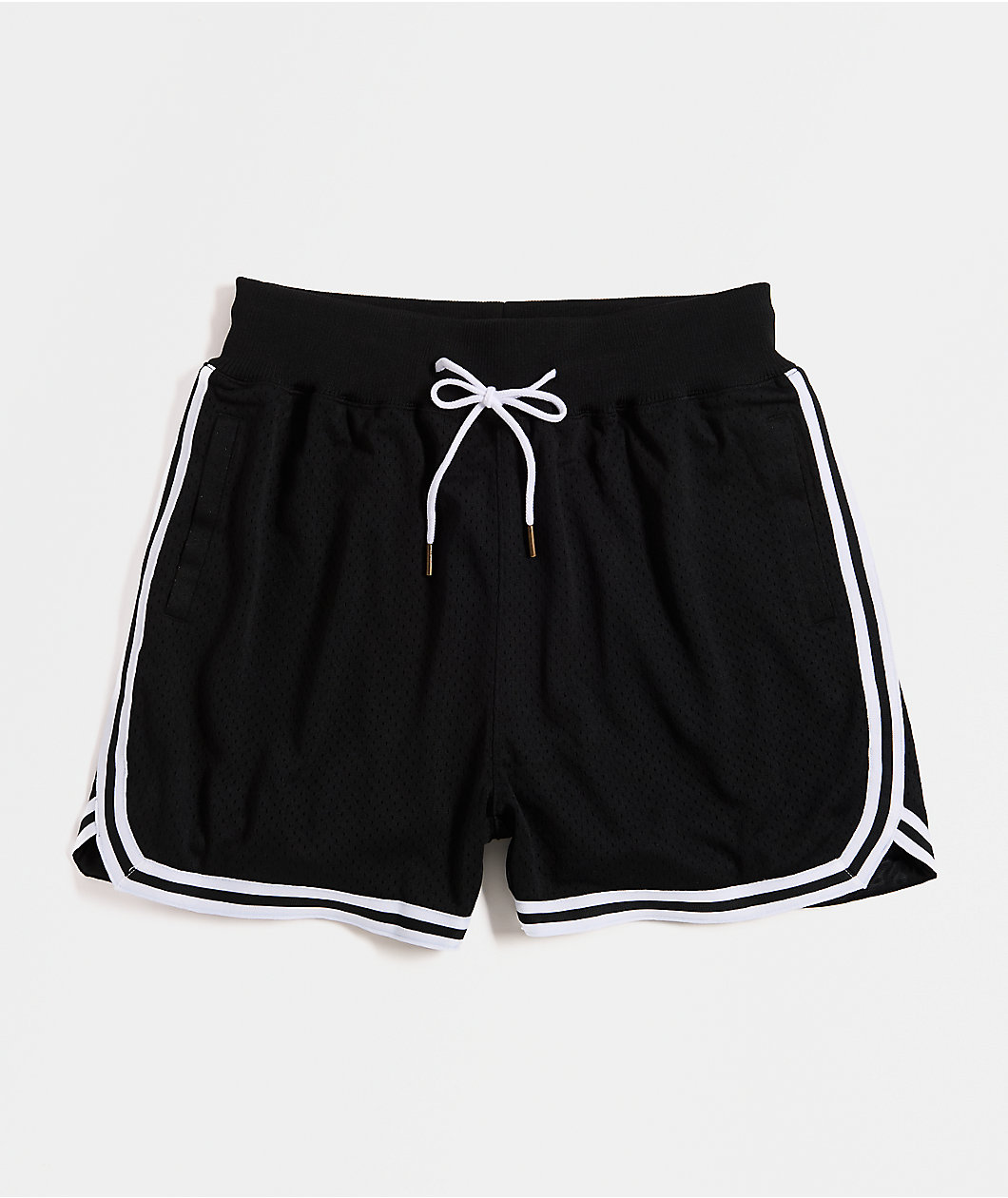 Shaka Wear Retro Black Basketball Shorts