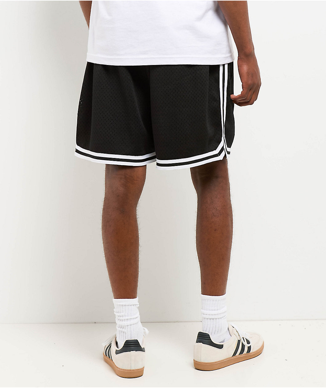 Shaka Wear Retro Black Basketball Shorts