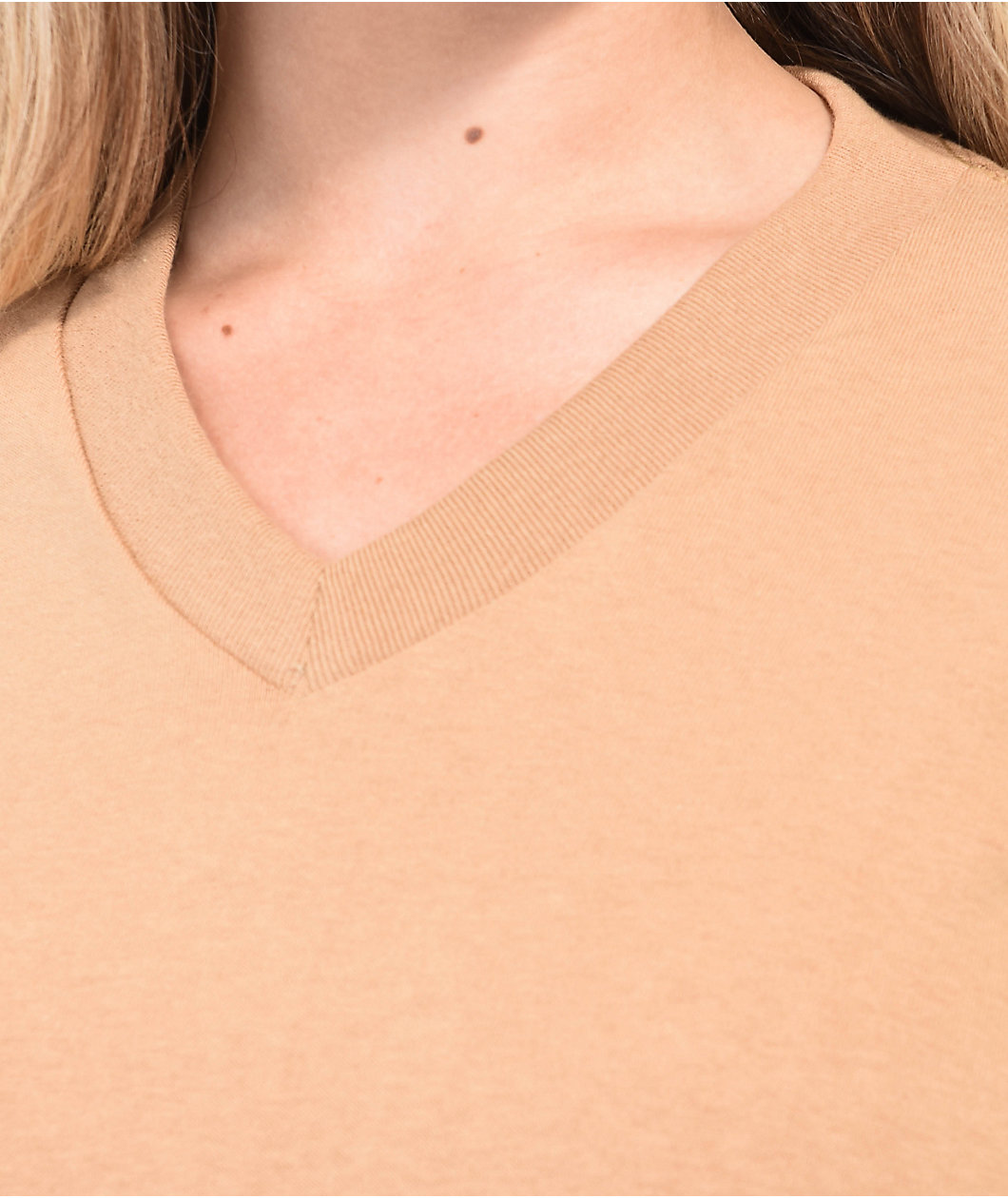 Shaka Wear V Neck Khaki T-Shirt