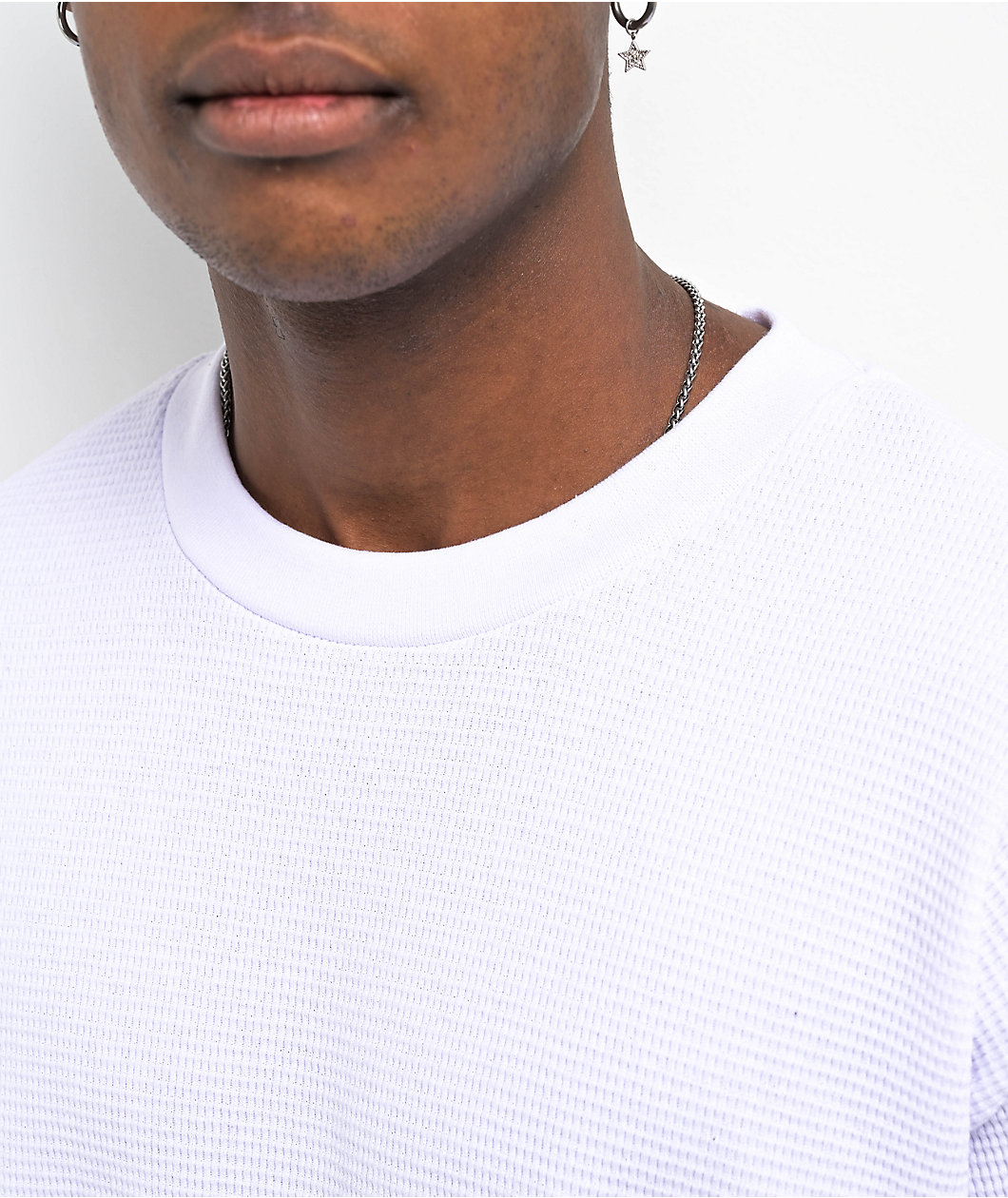 Shaka Wear White Heavyweight Long Sleeve Thermal T-Shirt