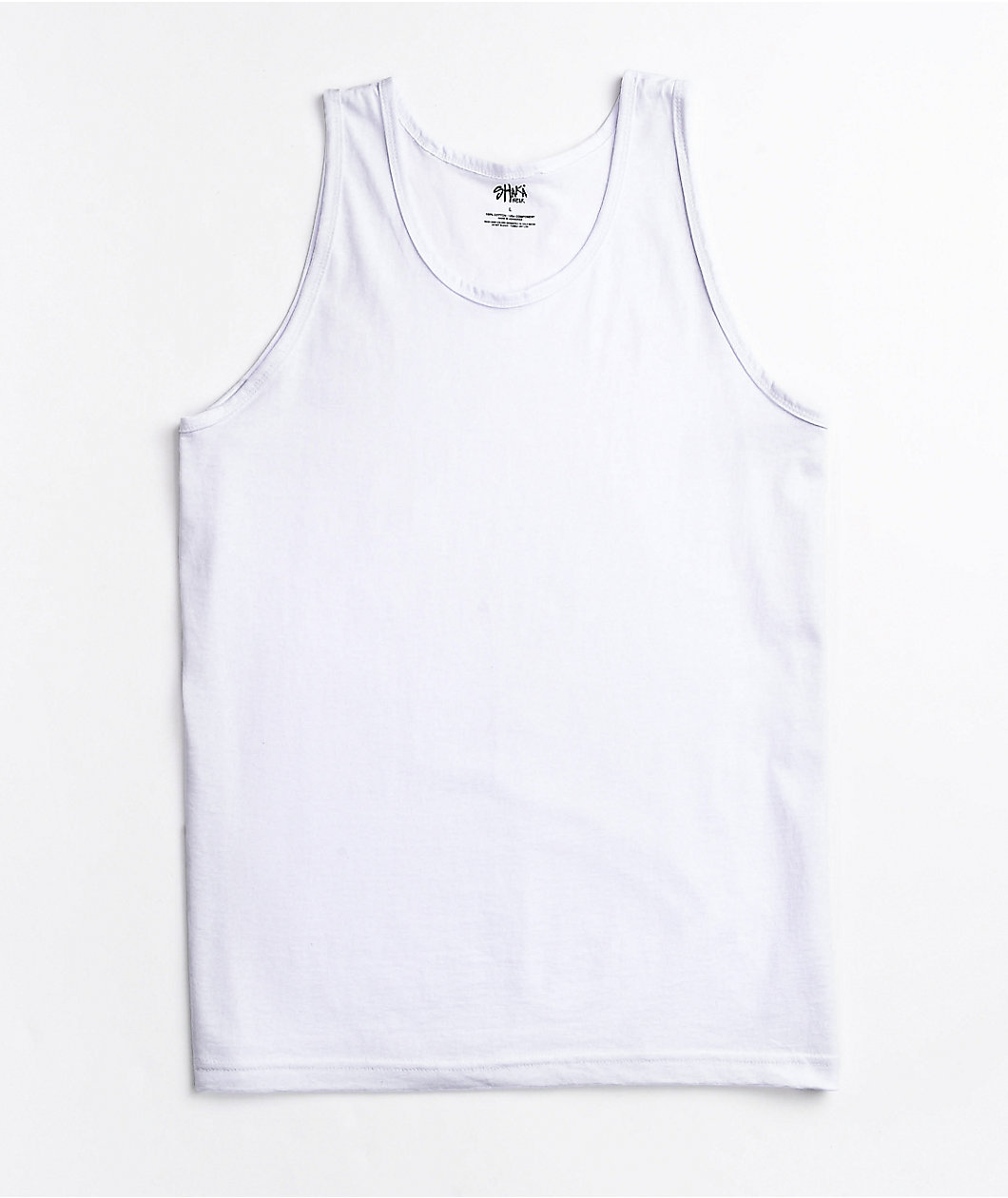 Shaka Wear White Heavyweight Tank Top