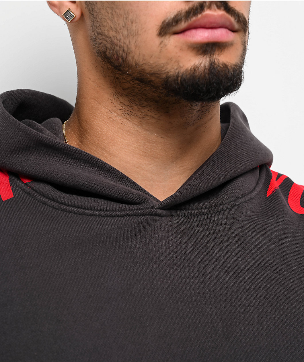 Shaka Wear x 4Hunnid Charcoal Hoodie