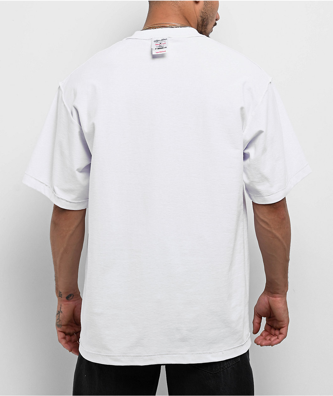 Shaka Wear x 4Hunnid Inside Out White T-Shirt