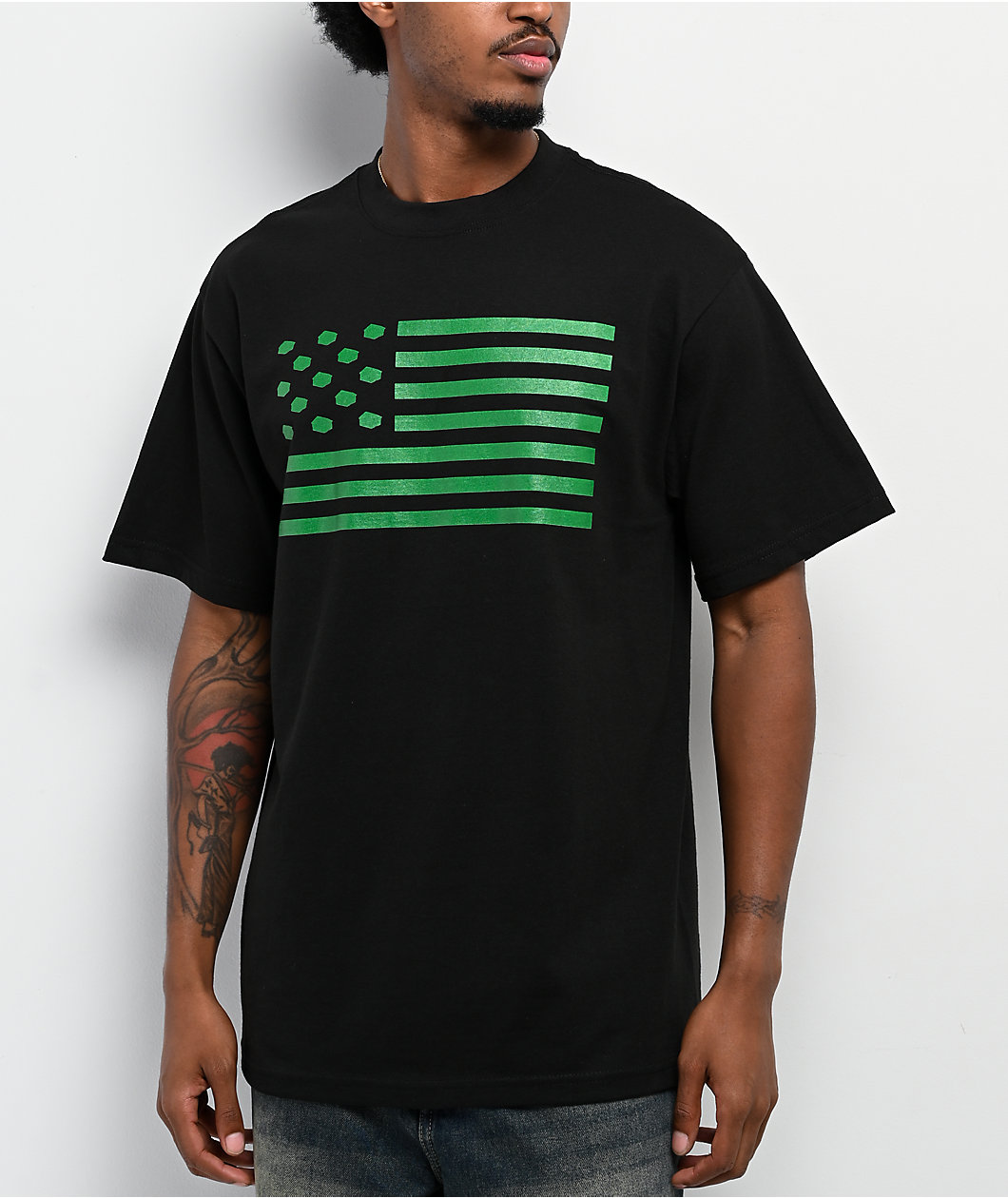 Shed Theory Flag Black T-Shirt
