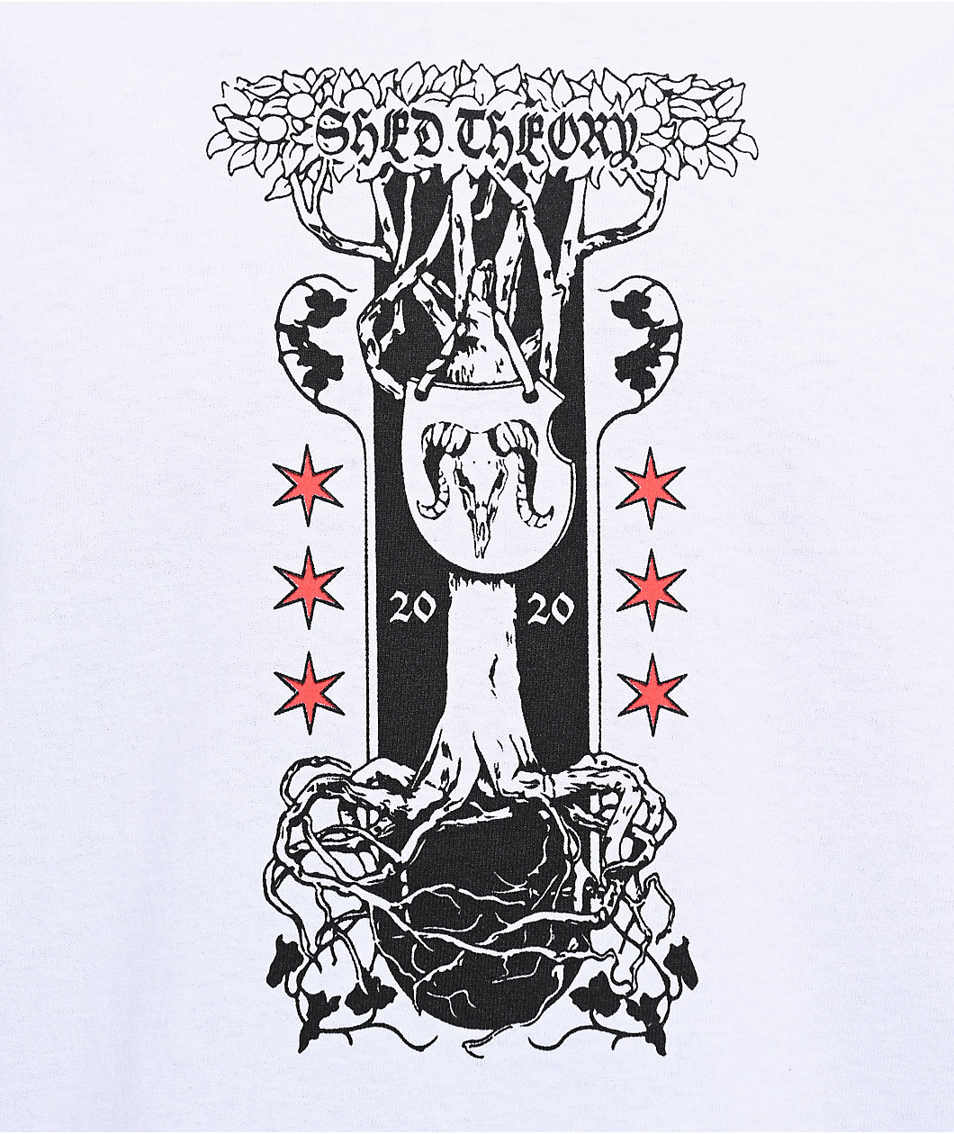 Shed Theory Tree White T-Shirt