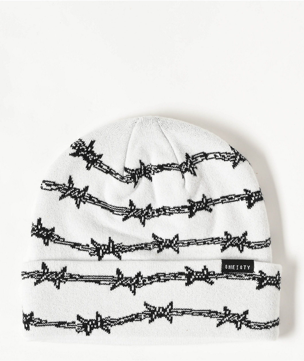 Sheisty Barbed Wire White Beanie