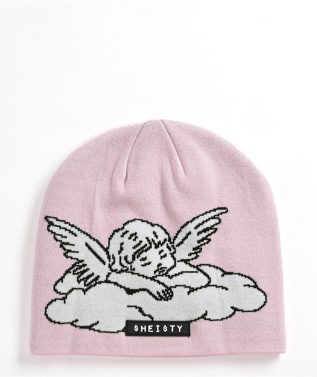 Sheisty Cherub Pink Skull Cap Beanie