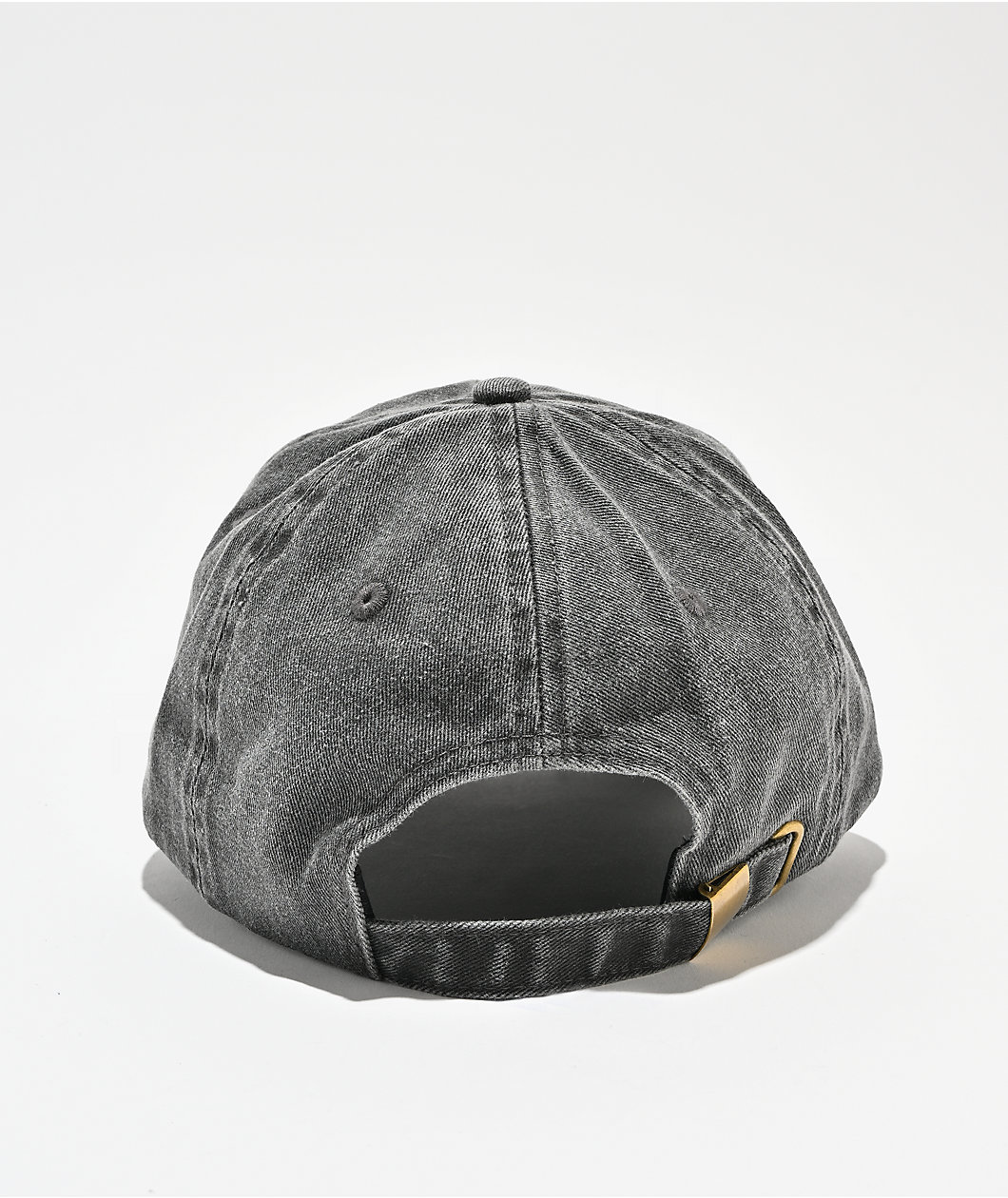 Sheisty Clipped Washed Black Strapback Hat