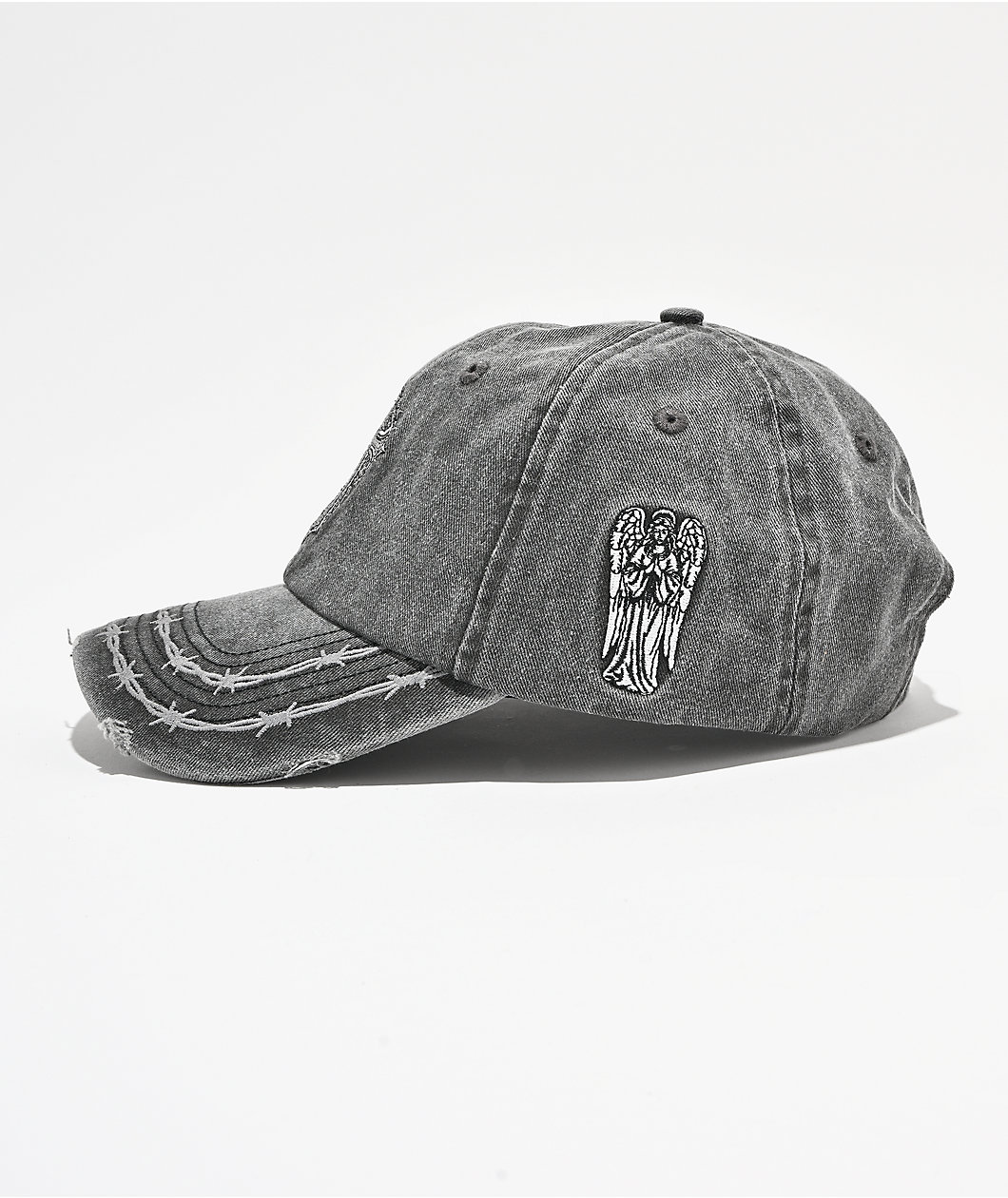Sheisty Confession Washed Black Strapback Hat
