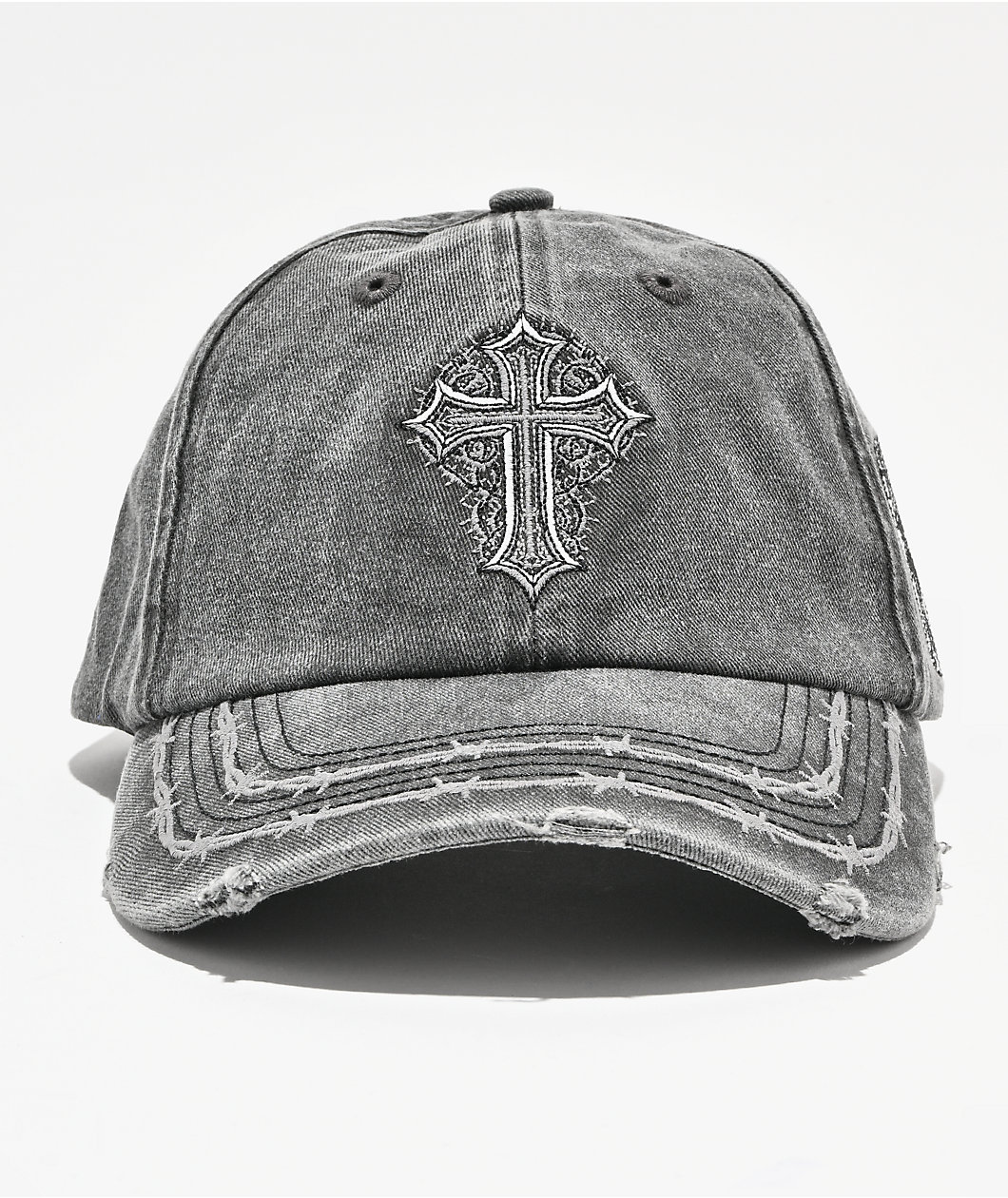 Sheisty Confession Washed Black Strapback Hat