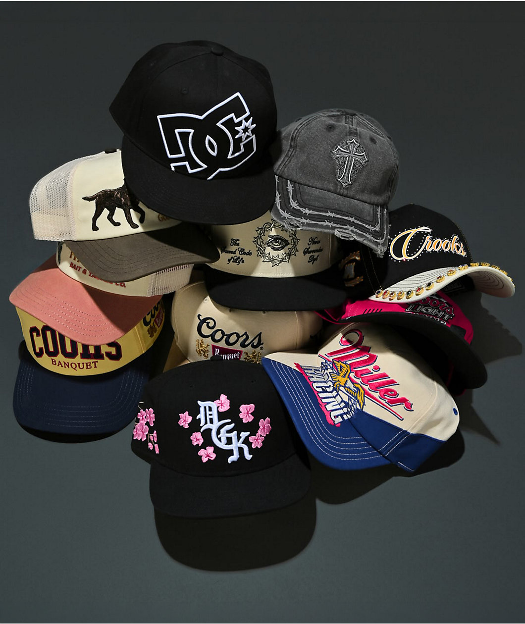 Sheisty Confession Washed Black Strapback Hat