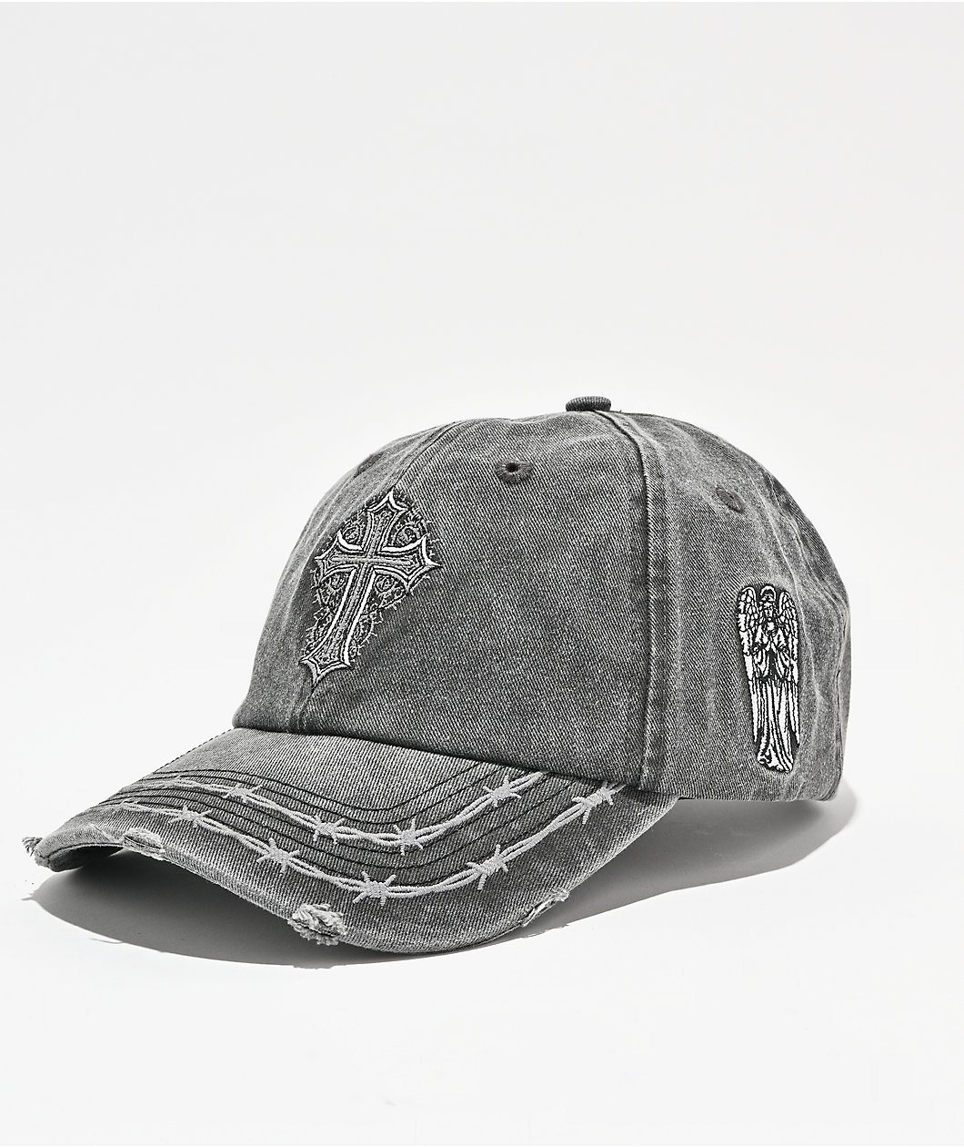 Sheisty Confession Washed Black Strapback Hat