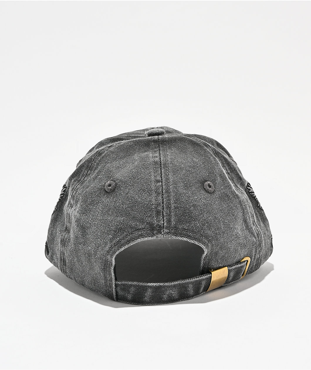Sheisty Heartbroken Washed Black Strapback Hat