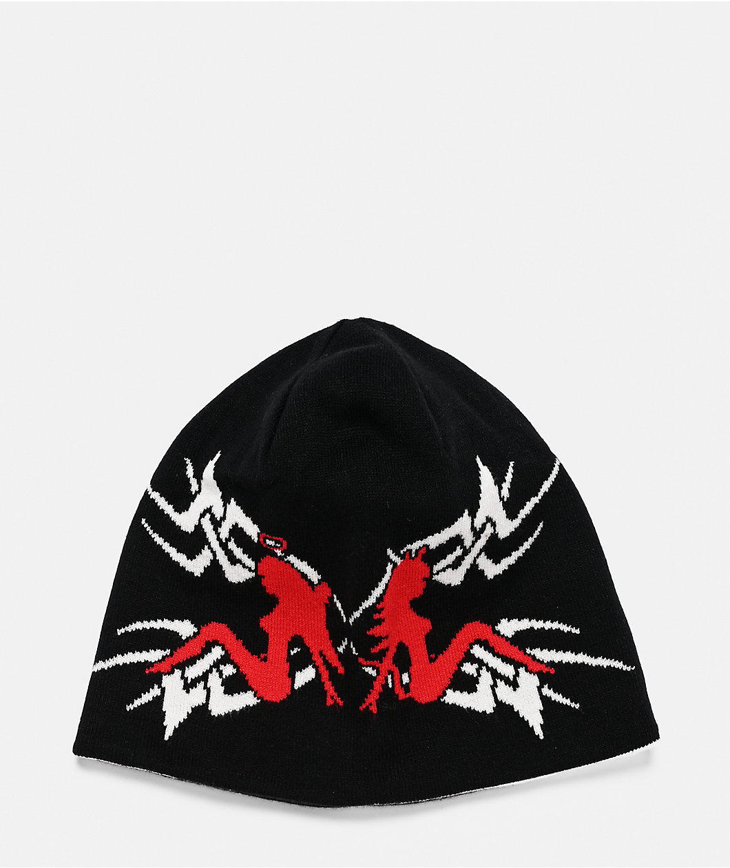 Sheisty Sinner Black & White Reversible Skully Beanie
