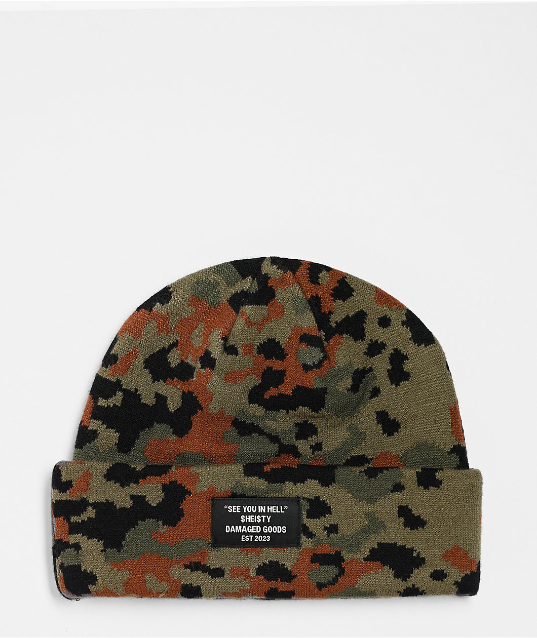 Sheisty Spot Camo Beanie