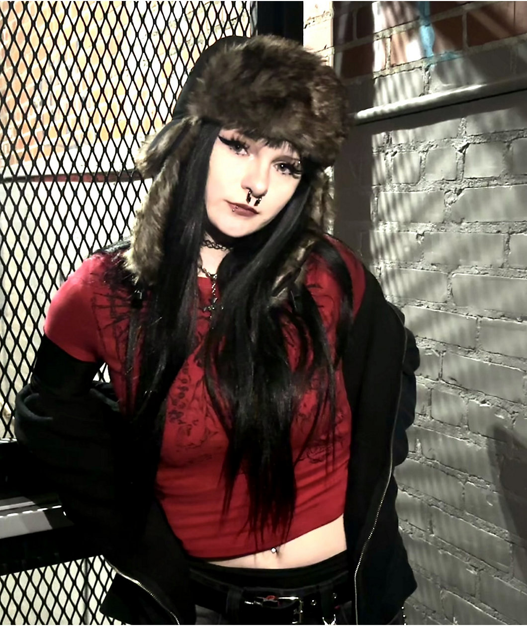 Sheisty Trapper Dark Green Canvas & Fur Hat